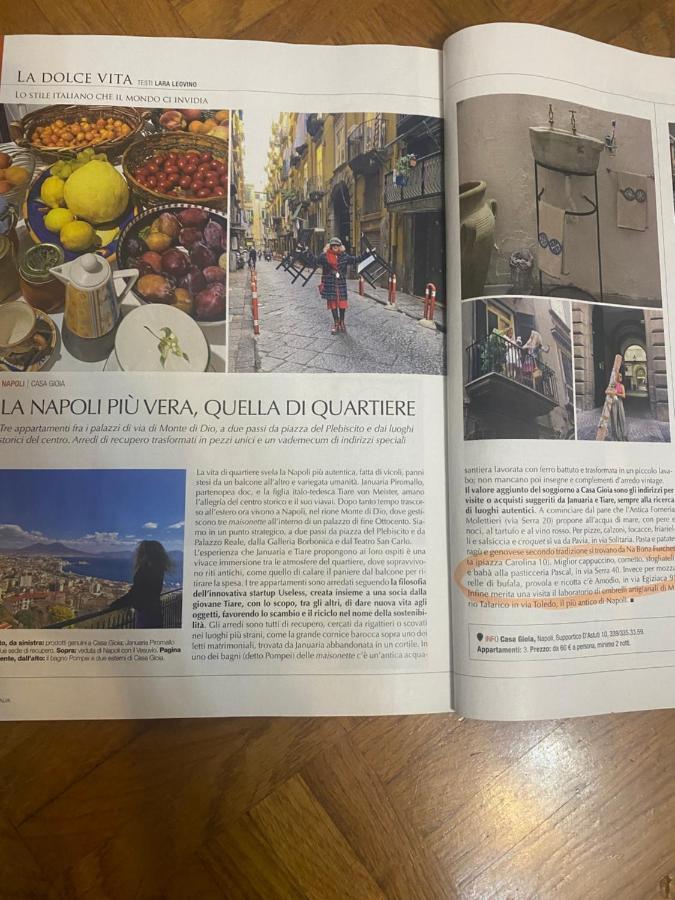 나폴리 Casa Kamalei, Tra Plebiscito E Lungomare 아파트 외부 사진